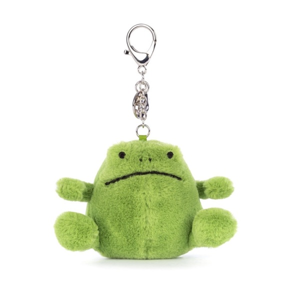 Jellycat Accessories - Jellycat Ricky Rain Frog Plush Keychain Charm with dust bag